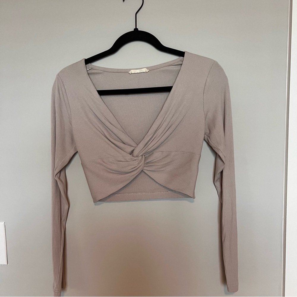 Cropped Tan Top